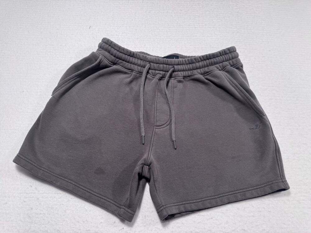 Hollister Men’s Gray Fleece Sweat Shorts Size L